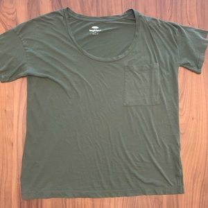 Old Navy Green Boyfriend Tee